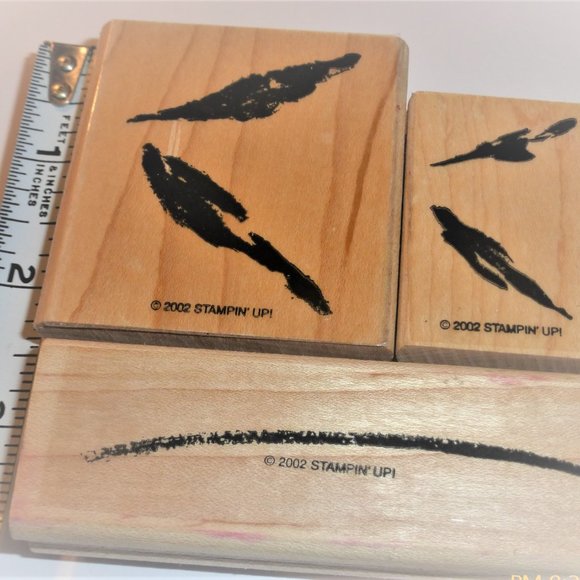 8x Lot of STAMPS 2002 by Stampin' UP Scrapbook Stamp Abstract Flower Handmade - Picture 7 of 12